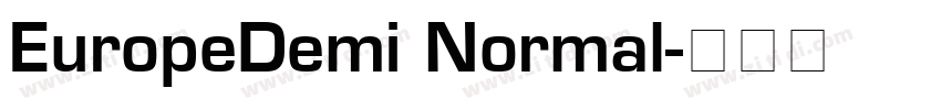 EuropeDemi Normal字体转换